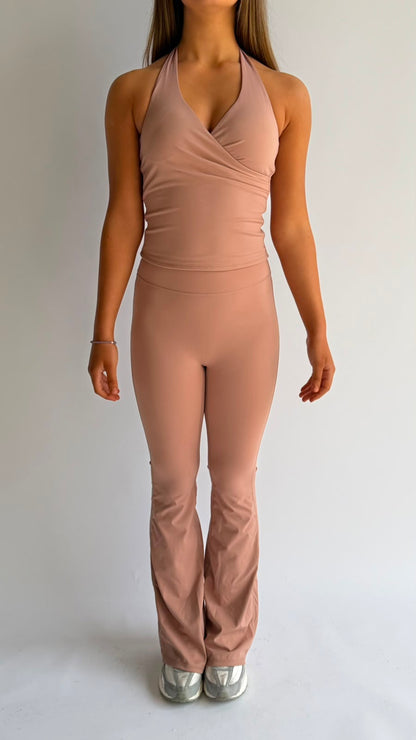 Mauve On Closer Flare Leggings