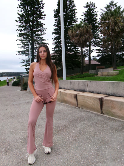 Mauve On Closer Halter Tank