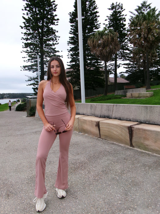 Mauve On Closer Halter Tank