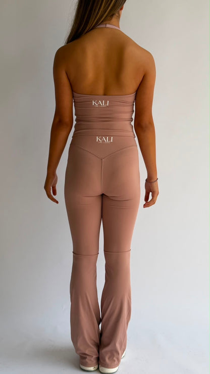 Mauve On Closer Flare Leggings