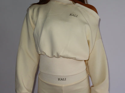 Like A Cloud Off The Shoulder Jumper - Cream